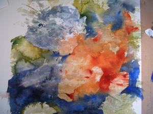 Watercolor fish