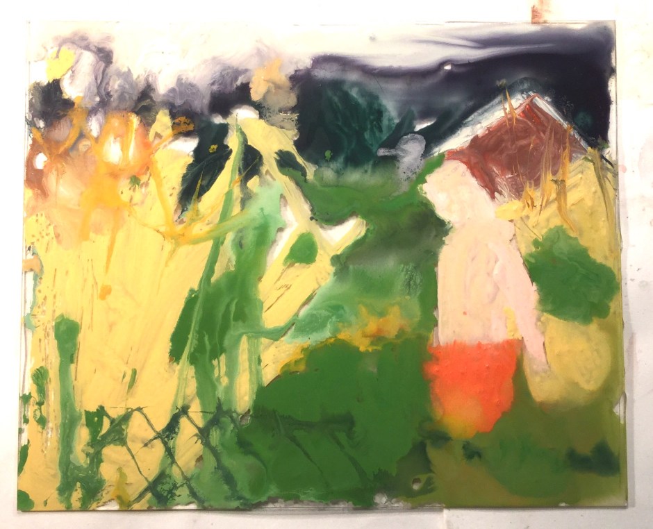 Monoprint Plate Ready For Printing